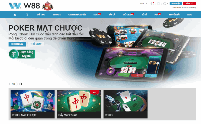 tổng quan về W88 poker